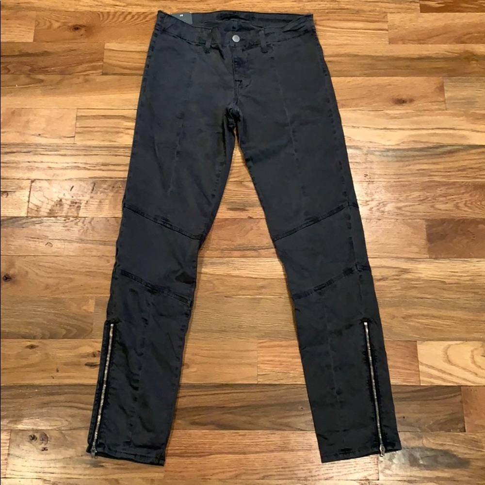 J Brand Radar Low Rise Moto-Zipper Legging